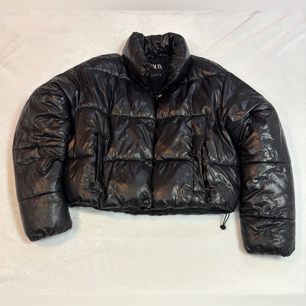 Zara Cropped Puffer Jacket